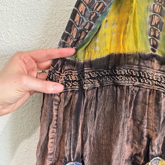 Y2K Style in Fashion Womens Plus Size Skirt Hippie Patterned Boho Witchy Goblin - Picture 8 of 11